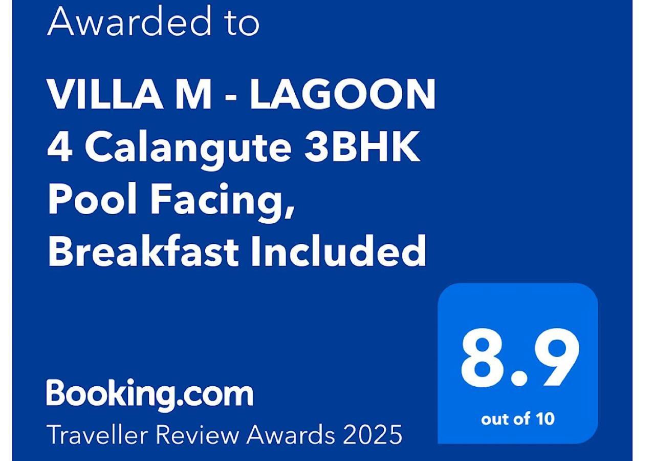 Villa M - Lagoon 4 Calangute 3Bhk Pool Facing, Breakfast Included Старый Гоа Экстерьер фото